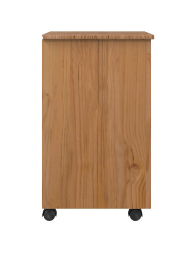 Armadietto Rotolante con Cassetti CORONA Marrone Miele