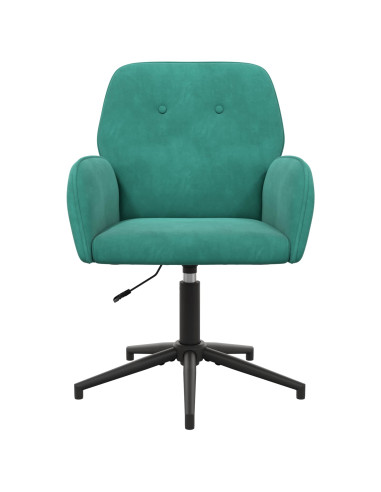 Sedia da scrivania girevole 54 x 55 x 90 cm Turchese Velluto