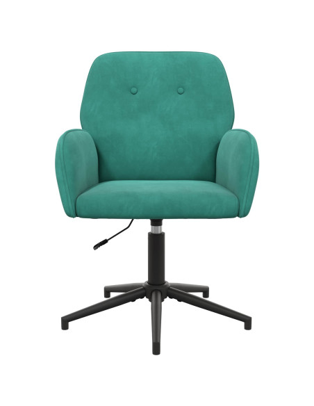 Sedia da scrivania girevole 54 x 55 x 90 cm Turchese Velluto