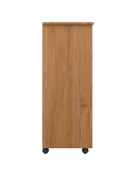 Armadietto Rotolante con Cassetti CORONA Marrone Miele