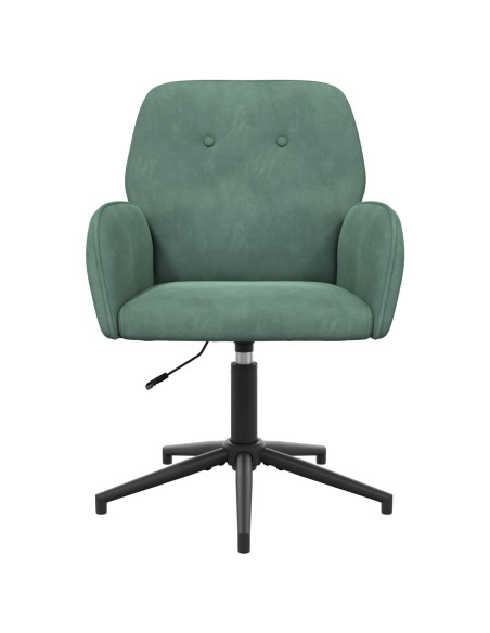 Sedia da scrivania girevole 54 x 55 x 90 cm Verde Mare Velluto