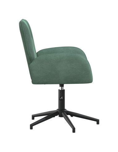 Sedia da scrivania girevole 54 x 55 x 90 cm Verde Mare Velluto