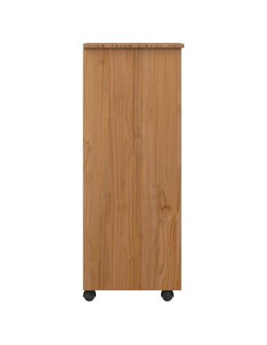 Armadietto Rotolante con Cassetti CORONA Marrone Miele