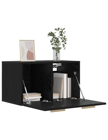 Armadietto a muro Rovere nero 60 x 36,5 x 35 cm