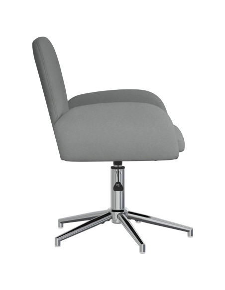 Sedie da scrivania girevoli 2 pz 54 x 58 x 90 cm Grigio Scuro