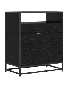 Mobile con Cassetti 4-Cassetto Rovere nero 70 x 41 x 83,5 cm