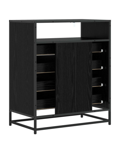 Mobile con Cassetti 4-Cassetto Rovere nero 70 x 41 x 83,5 cm