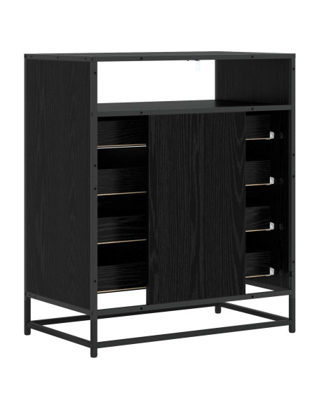 Mobile con Cassetti 4-Cassetto Rovere nero 70 x 41 x 83,5 cm