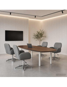 Sedie da scrivania girevoli 4 pz 54 x 58 x 90 cm Grigio Scuro