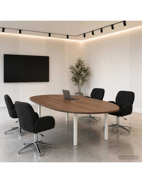 Sedie da scrivania girevoli 4 pz 54 x 58 x 90 cm Nero Tessuto