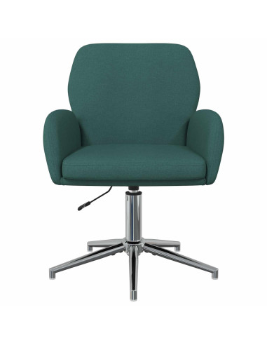Sedie da scrivania girevoli 2 pz 54 x 58 x 90 cm Verde Scuro
