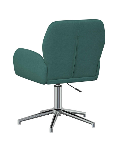 Sedie da scrivania girevoli 2 pz 54 x 58 x 90 cm Verde Scuro