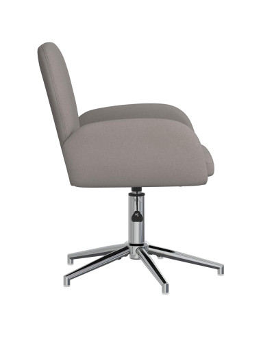 Sedie da scrivania girevoli 2 pz 54 x 58 x 90 cm Tortora