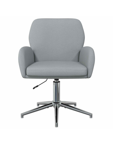 Sedie da scrivania girevoli 4 pz 54 x 58 x 90 cm Grigio Chiaro