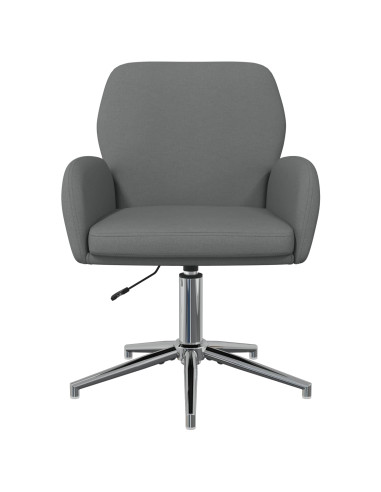 Sedie da scrivania girevoli 4 pz 54 x 58 x 90 cm Grigio Scuro
