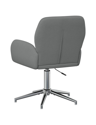 Sedie da scrivania girevoli 4 pz 54 x 58 x 90 cm Grigio Scuro