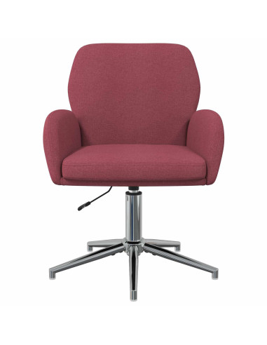 Sedie da scrivania girevoli 4 pz 54 x 58 x 90 cm Rosso Vino