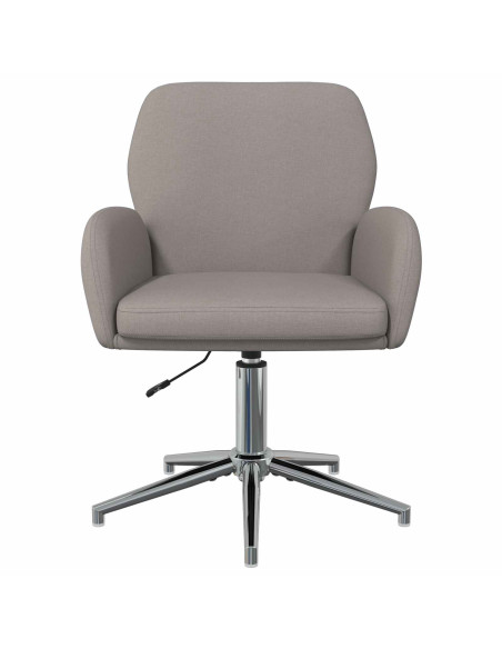 Sedie da scrivania girevoli 4 pz 54 x 58 x 90 cm Tortora