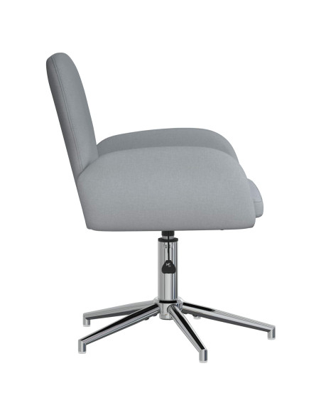 Sedie da scrivania girevoli 6 pz 54 x 58 x 90 cm Grigio Chiaro