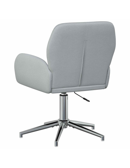Sedie da scrivania girevoli 6 pz 54 x 58 x 90 cm Grigio Chiaro