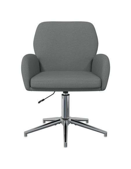 Sedie da scrivania girevoli 6 pz 54 x 58 x 90 cm Grigio Scuro