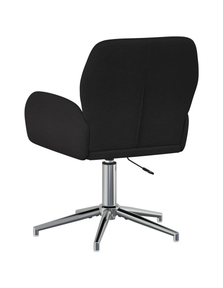 Sedie da scrivania girevoli 6 pz 54 x 58 x 90 cm Nero Tessuto