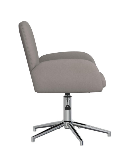 Sedie da scrivania girevoli 6 pz 54 x 58 x 90 cm Tortora