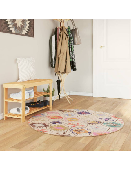 Tappeto Lavabile Multicolore Ø 120 cm
