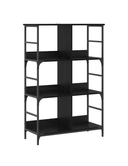 Libreria Rovere nero 78,5 x 33 x 117,5 cm metallo PB