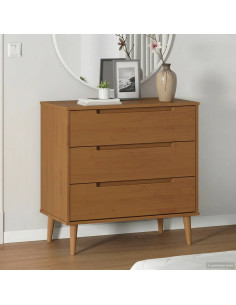 Cassettiera MOLDE Caramello 80 x 40 x 80 cm
