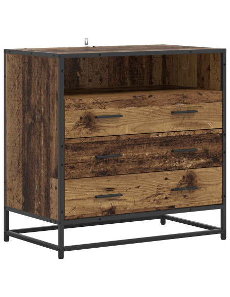 Mobile con Cassetti 3-Cassetto Legno antico 70 x 41 x 70 cm