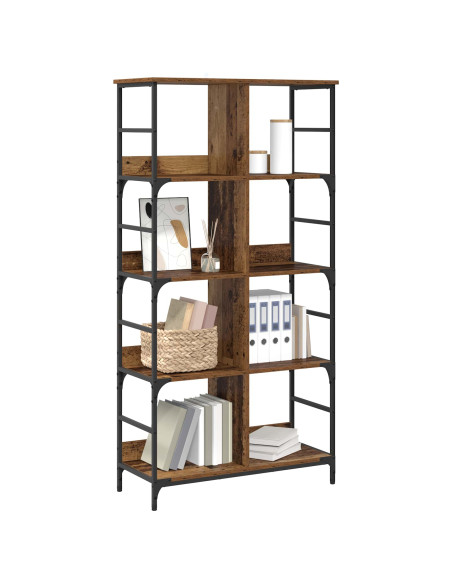 Libreria Legno antico 78,5 x 33 x 153 cm metallo PB