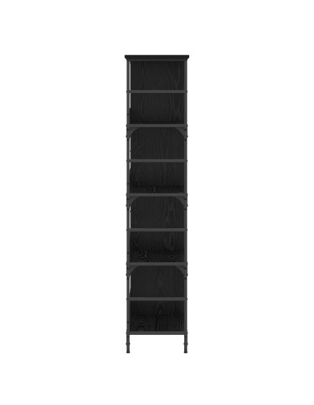 Libreria Rovere nero 78,5 x 33 x 153 cm metallo PB