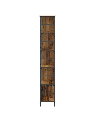 Libreria Legno antico 78,5 x 33 x 188,5 cm metallo PB
