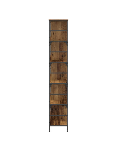 Libreria Legno antico 78,5 x 33 x 188,5 cm metallo PB