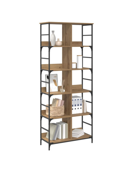 Libreria 4 livelli 78,5 x 33 x 188,5 cm metallo PB