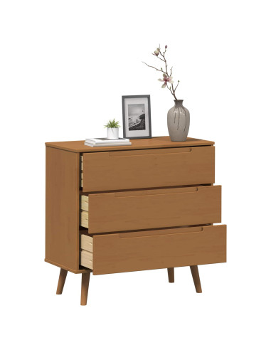 Cassettiera MOLDE Caramello 80 x 40 x 80 cm