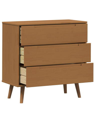 Cassettiera MOLDE Caramello 80 x 40 x 80 cm