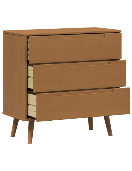 Cassettiera MOLDE Caramello 80 x 40 x 80 cm