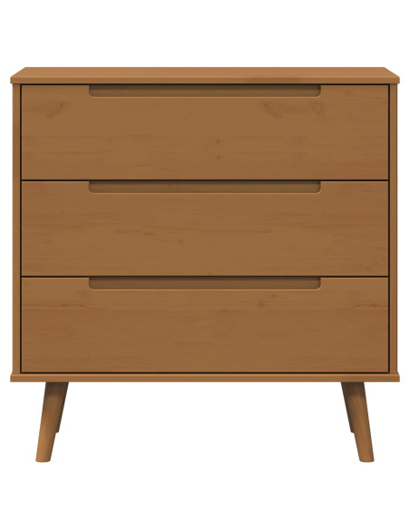 Cassettiera MOLDE Caramello 80 x 40 x 80 cm