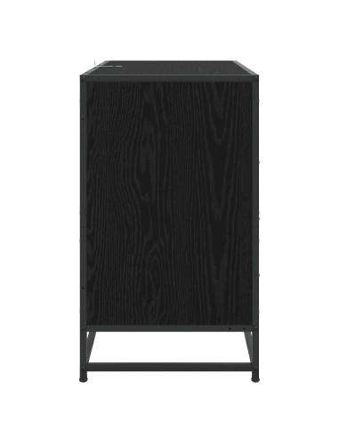 Mobile con Cassetti 3-Cassetto Rovere nero 70 x 41 x 70 cm