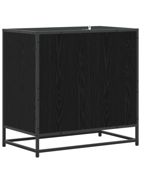 Mobile con Cassetti 3-Cassetto Rovere nero 70 x 41 x 70 cm