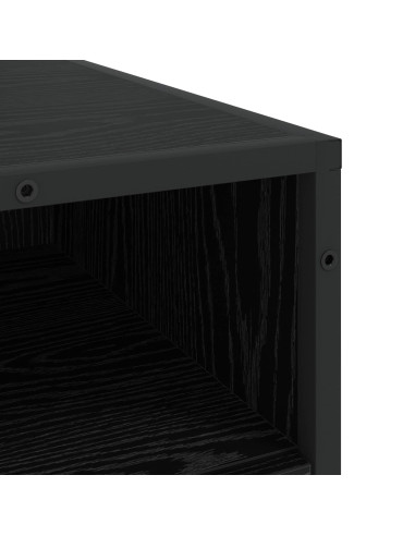 Mobile con Cassetti 3-Cassetto Rovere nero 70 x 41 x 70 cm