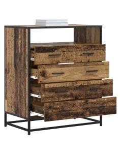 Mobile con Cassetti 4-Cassetto Legno antico 70 x 41 x 83,5 cm 2