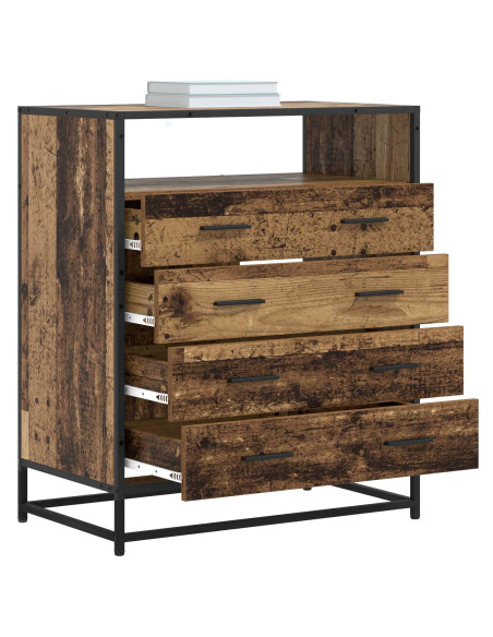 Mobile con Cassetti 4-Cassetto Legno antico 70 x 41 x 83,5 cm