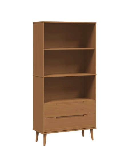 Libreria MOLDE 85 x 35 x 170,5 cm Legno Massello di Pino