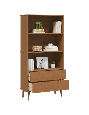 Libreria MOLDE 85 x 35 x 170,5 cm Legno Massello di Pino
