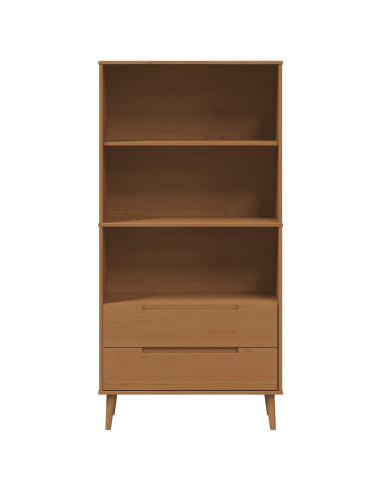 Libreria MOLDE 85 x 35 x 170,5 cm Legno Massello di Pino
