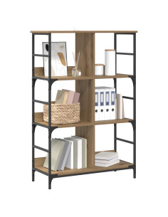 Libreria 4 livelli 78,5 x 33 x 117,5 cm metallo PB 2