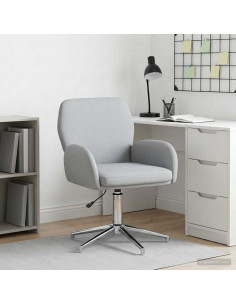 Sedia da scrivania girevole 54 x 58 x 90 cm Grigio Chiaro